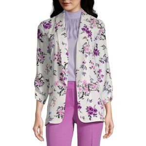 Worthington women floral blazer size S